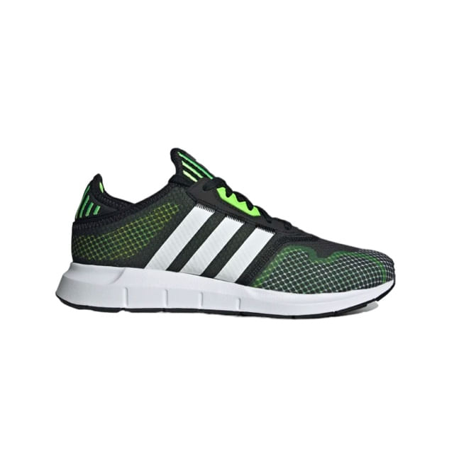 Tenis adidas best sale negros con verde