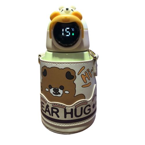 Termo digital de acero inoxidable Gadgets & Fun 500 ml amarillo