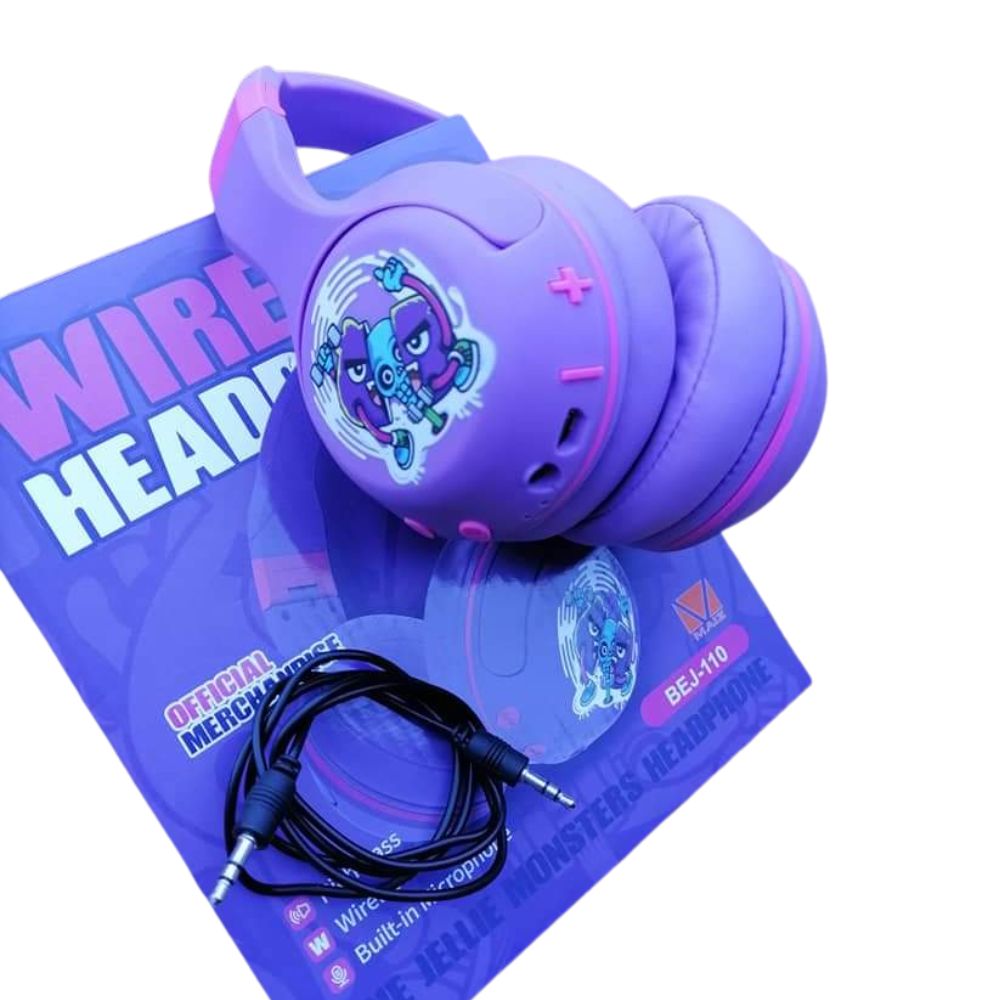 Auriculares de dibujos animados para niños, auriculares inalámbricos para  teniños, auriculares Bluetooth Jellie Monsters Joint Bluetooth, auriculares