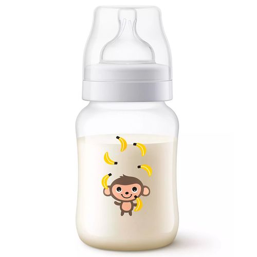 Biberón Clásico Avent Anticólicos Monkey 9oz SCF821-11