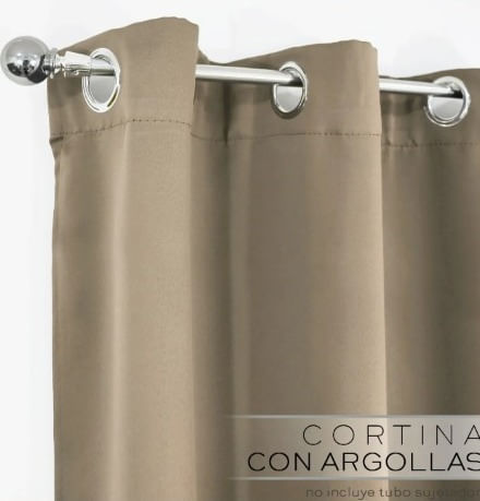 Cortinas blackout B.Kind & Beyond beige oscuro 2 Piezas