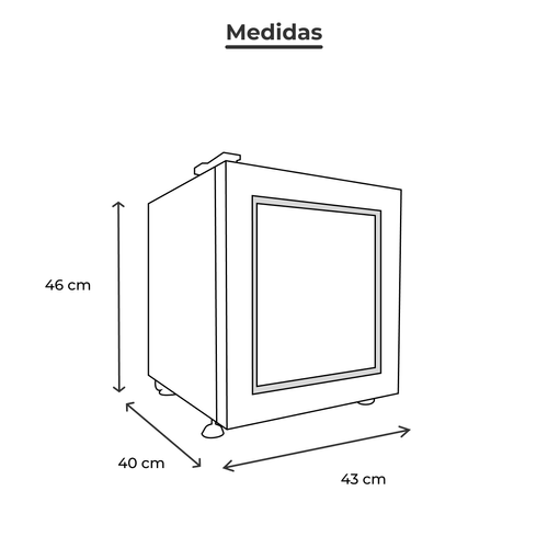 Refrigerador vertical Imbera puerta de vidrio bvc01