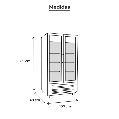 Refrigerador vertical 2 puertas Imbera 26p vr-26