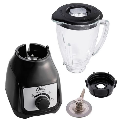 Licuadora Oster con vaso de vidrio negro blstkag-brd-013