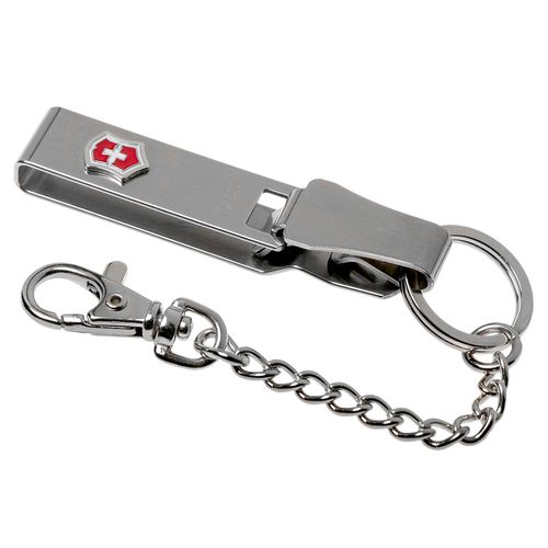 Llavero multiclip con cadena Victorinox gris 4.1859