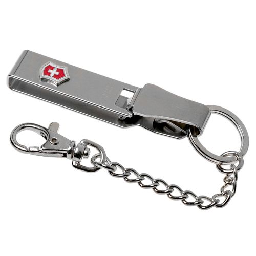 Llavero Multiclip Con Cadena Victorinox Gris 4.1859