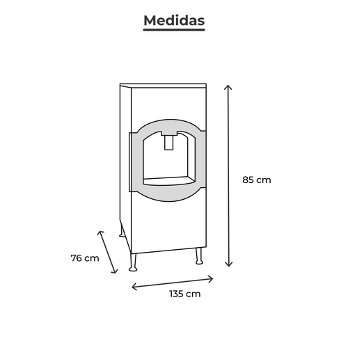 Dispensador De Hielo 80 kg dhc80