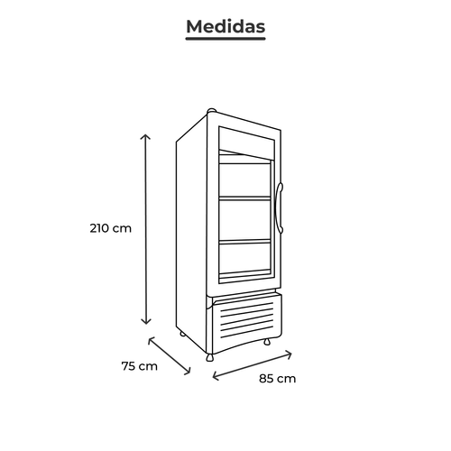 Refrigerador vertical cobalt  2 vr25 cob