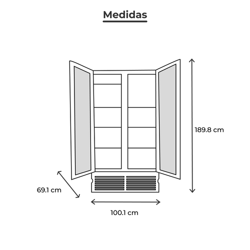 Refrigerador vertical cobalt 2 vr26 cob