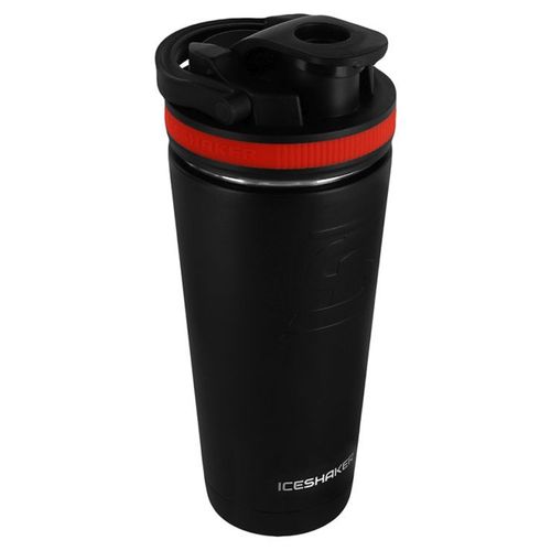 Termo de acero inoxidable Ice Shaker shaker con bandas rojas 800443