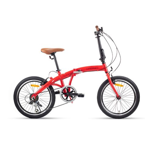 Bicicleta Plegable Turbo Rodada 20 Origami 1.1 Rojo