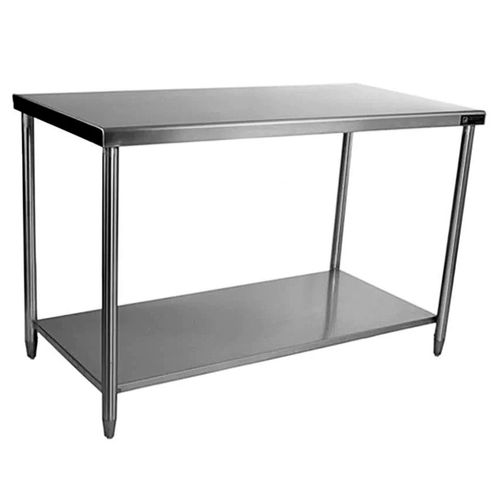 Mesa Central  Con Entrepaño Acero Inoxidable  Ferro 210cm  15423106