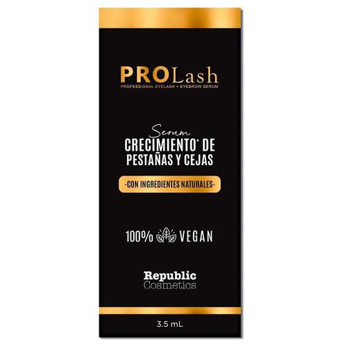 Suero para crecimiento de pestañas y  cejas Republic Cosmetics pro lash  rp-suero