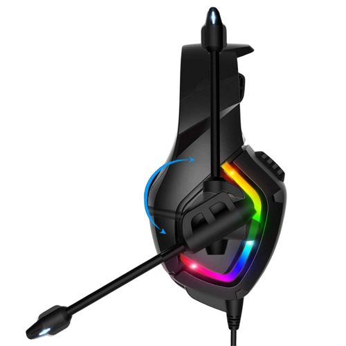Audífonos gamer alámbricos Gadgets & Fun con luces rgb