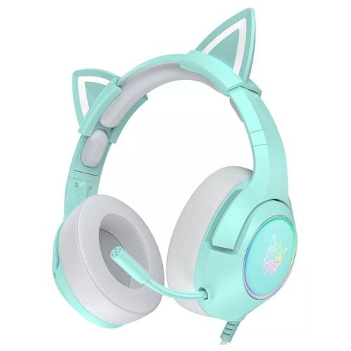 Audífonos gamer alámbricos Gadgets & Fun con orejas de gato rgb