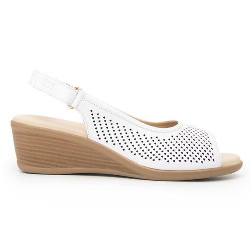 Sandalia Casual Para Dama Flexi Blanco 123704