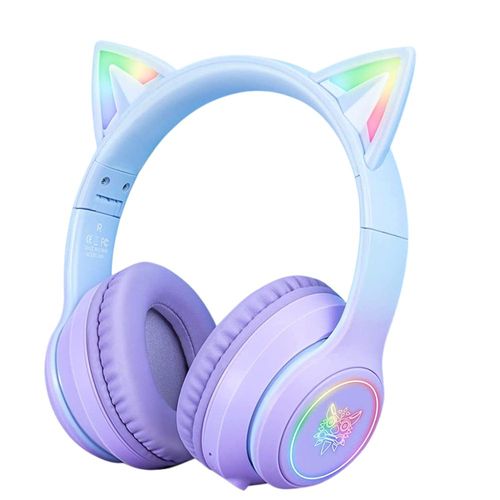 Audífonos gamer inalámbricos rgb Gadgets & Fun con orejas de gato
