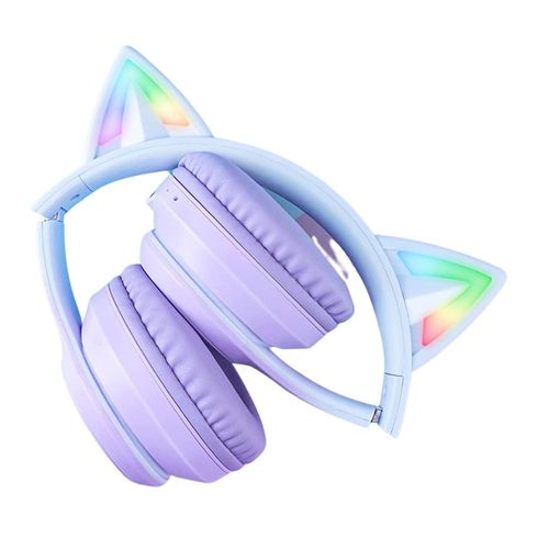 Audífonos gamer inalámbricos rgb Gadgets & Fun con orejas de gato