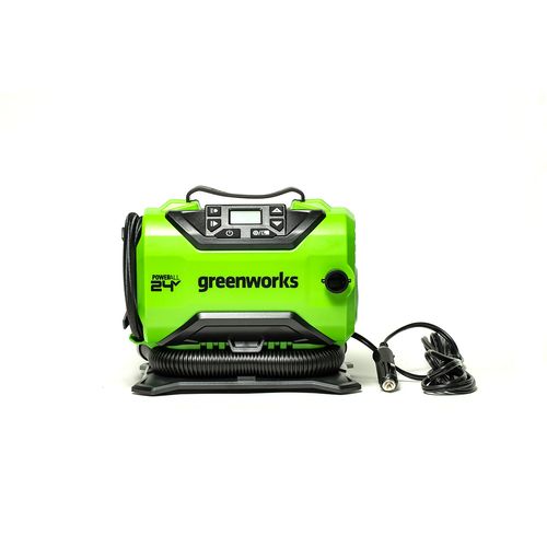 Compresor de aire portátil Greenworks de 24 V INF24B210
