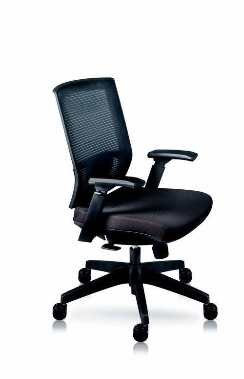 Silla Para Escritorio Ergo Mobiliario Negro Milan