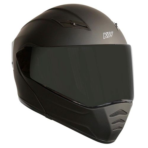 Casco abatible Kov mediano negro mate estelar