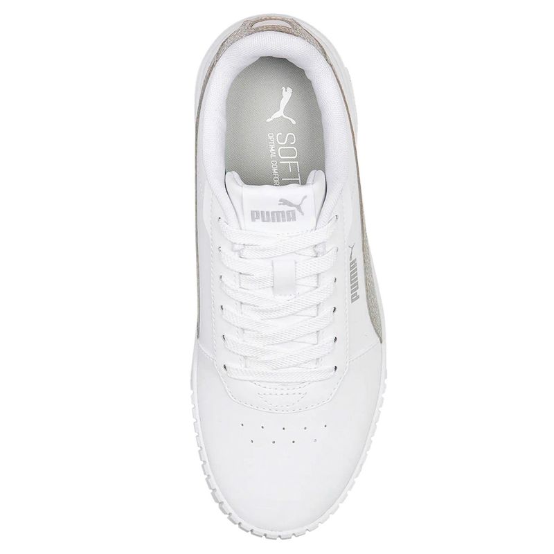 Tenis puma blanco outlet con gris