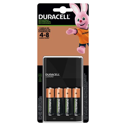 Kit Cargador Duracell Con 4 Pilas AA + 4 Pilas AAA