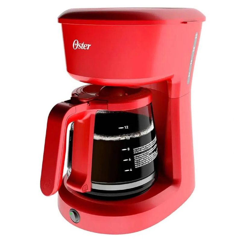 Cafetera Eléctrica Oster 12 Tazas Programable Rojo BVSTDCP12R-013