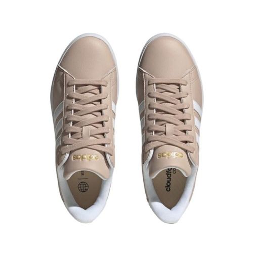 Tenis para Caballero Adidas Grand Court Cloudfoam Beige HP2538