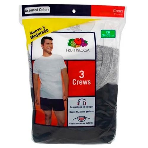 Playera Interior Para Caballero Fruit Of The Loom 3P272CM