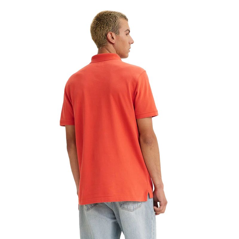 Playera tipo polo online naranja