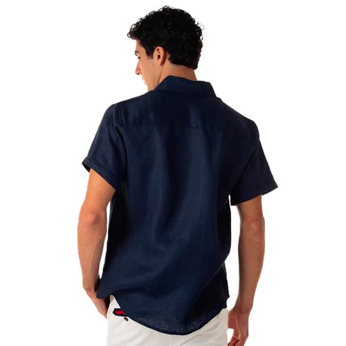 Camisa Casual Para Caballero Tucane Azul Marino ALWAYS LINEN SH