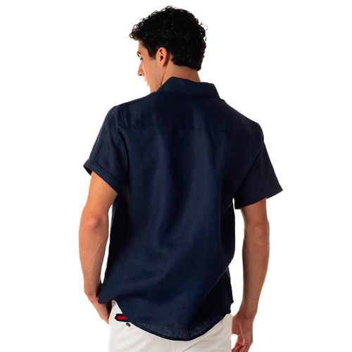 Camisa Casual Para Caballero Tucane Azul Marino ALWAYS LINEN SH