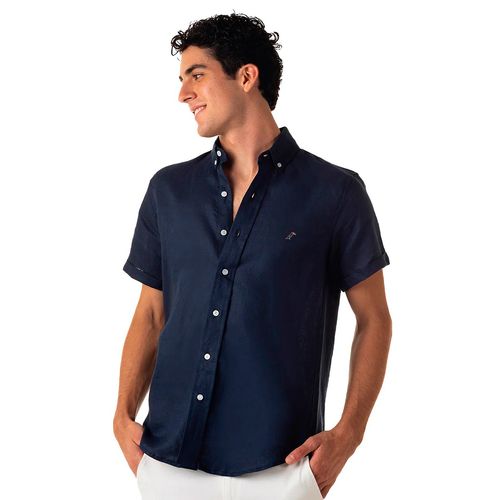 Camisa Casual Para Caballero Tucane Azul Marino ALWAYS LINEN SH