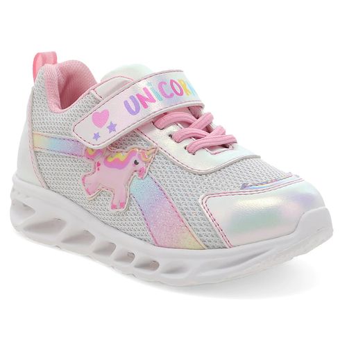 Tenis urbano para niña Tropicana plateado 95002