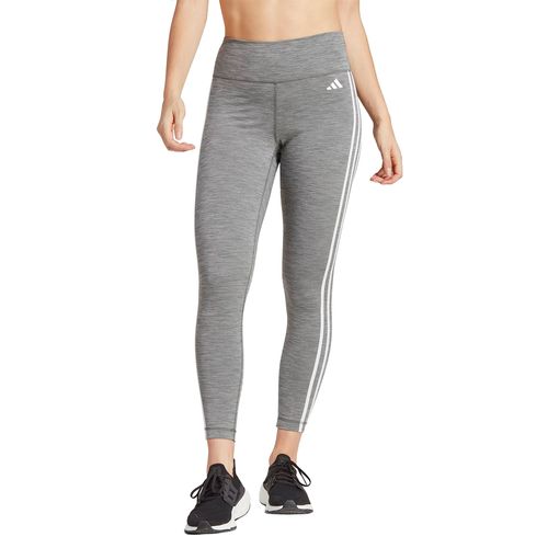 Malla De Licra Para Dama Adidas Train Essentials 3 Franjas Gris IC8296