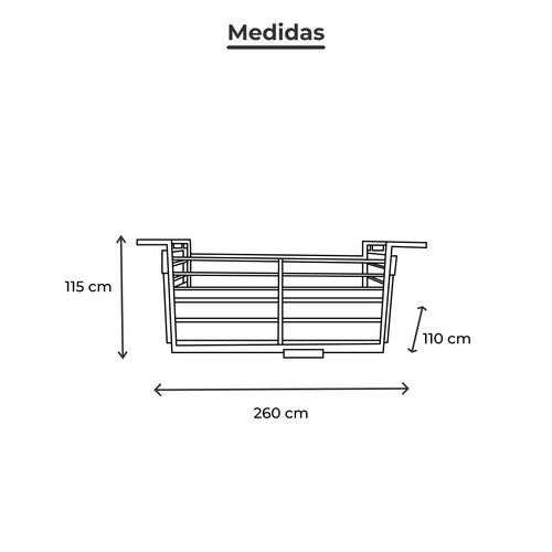 Báscula Electrónica Ganadera Torrey 2000kg Gris PGP2000