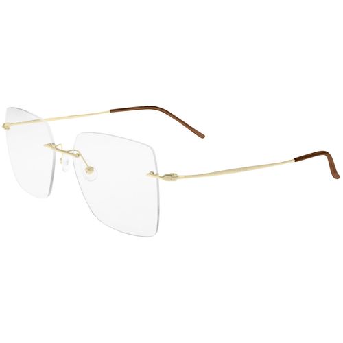 Lentes oftálmicos unisex Calvin Klein titanio café ck22125tc