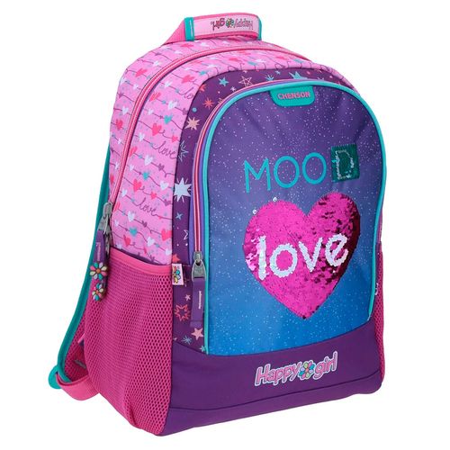 Mochila Escolar Chenson Happy Girl Rosa HG64551-P