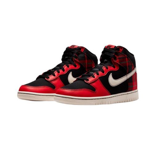 Tenis Unisex Nike Dunk High SE Plaid Rojo DV0826 001