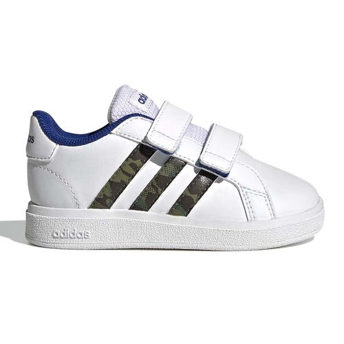 Tenis Casual Para Niño Adidas Grand Court Blanco GV6820