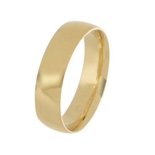 Argolla Confort Lisa Maciza Oro 14k 90496