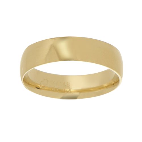 Argolla Confort Lisa Maciza Oro 14k 90496