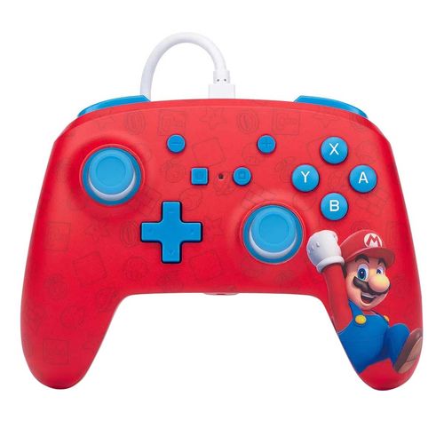 Control Alámbrico Nintendo Switch Mario Bros Woo Hoo PWA-A-02581