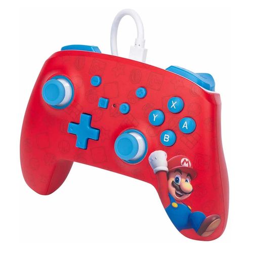 Control Alámbrico Nintendo Switch Mario Bros Woo Hoo PWA-A-02581