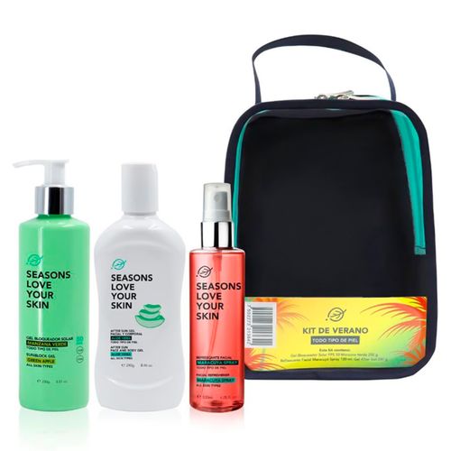 Kit De Verano Seasons Bloqueador Gel Manzana KIT3642