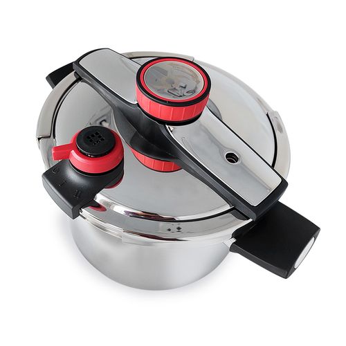 Olla Bogner 8 l acero inoxidable con tapa de vidrio