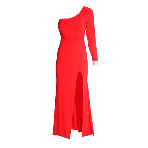 Vestido De Fiesta Para Dama Liz Minelli Un Hombro Rojo 2CL11902