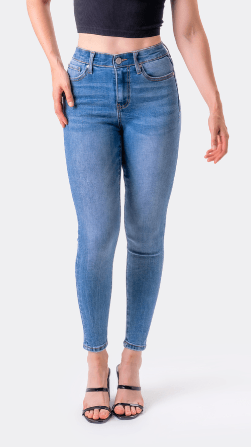 Pantalón de Dama Higs Skinny Balam BL6334 Azul Medio