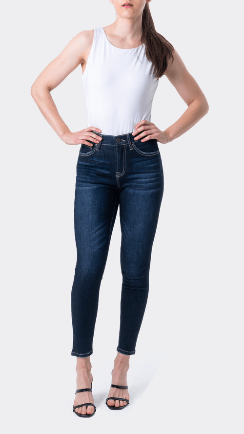 Pantalón de Dama High Rise Skinny Balam BL6411 Oscuro